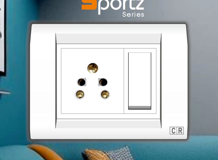 Sportz series switch and socket